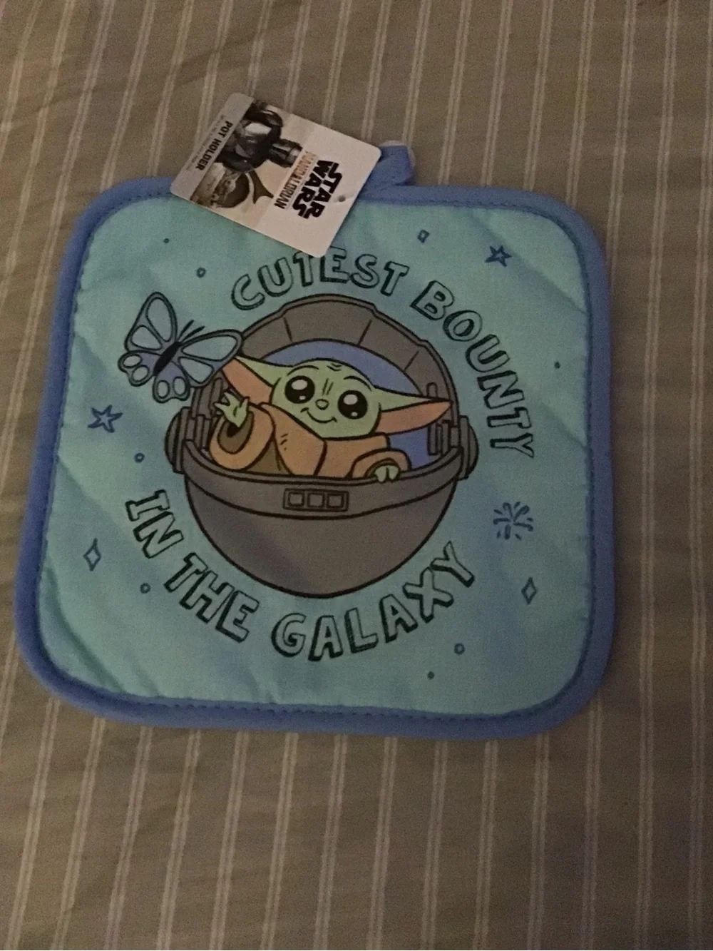 Star Wars Baby Yoda Green Blue Pot Holder